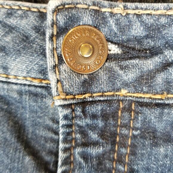 Silver Jeans Distressed Sam Boyfriend Jeans Size 29 - Picture 7 of 9